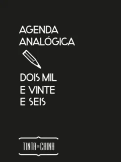 Agenda Analógica 2026 (Preta)