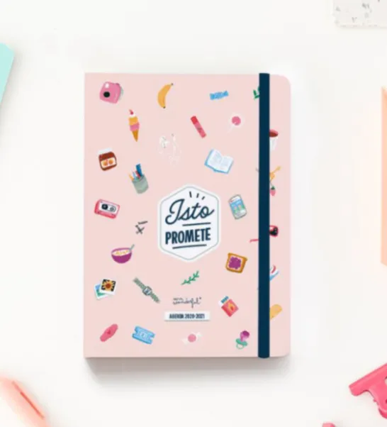 Agenda Clássica Pequena 2020-2021 Vista Diária - Isto Promete