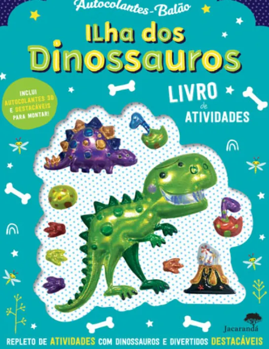 Autocolantes-Balão - Ilha dos Dinossauros