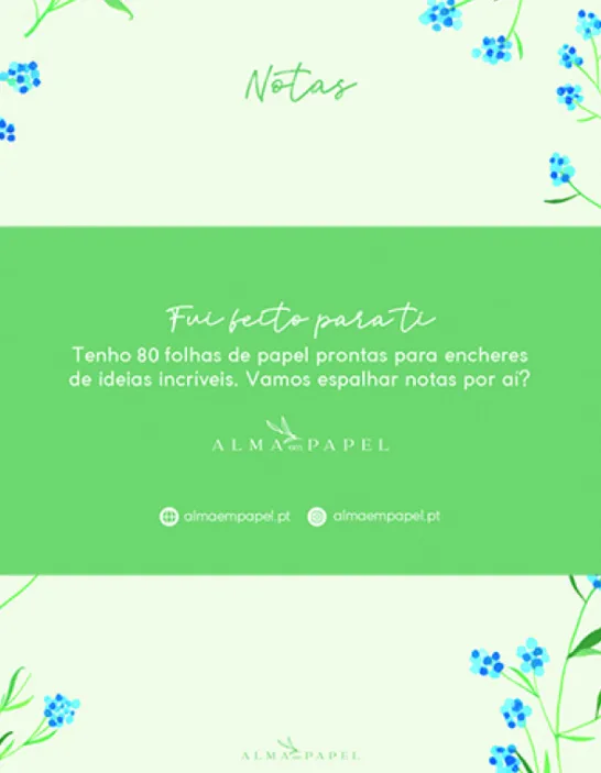 Bloco de Notas Hortênsias