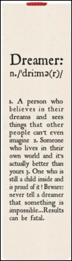 BOOKMARK - DREAMER