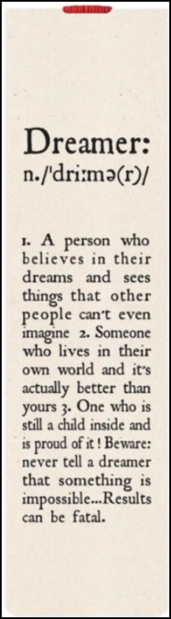 BOOKMARK - DREAMER