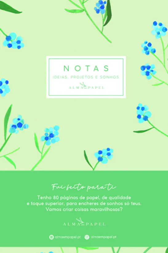 Caderno Hortênsias (Capa Suave)
