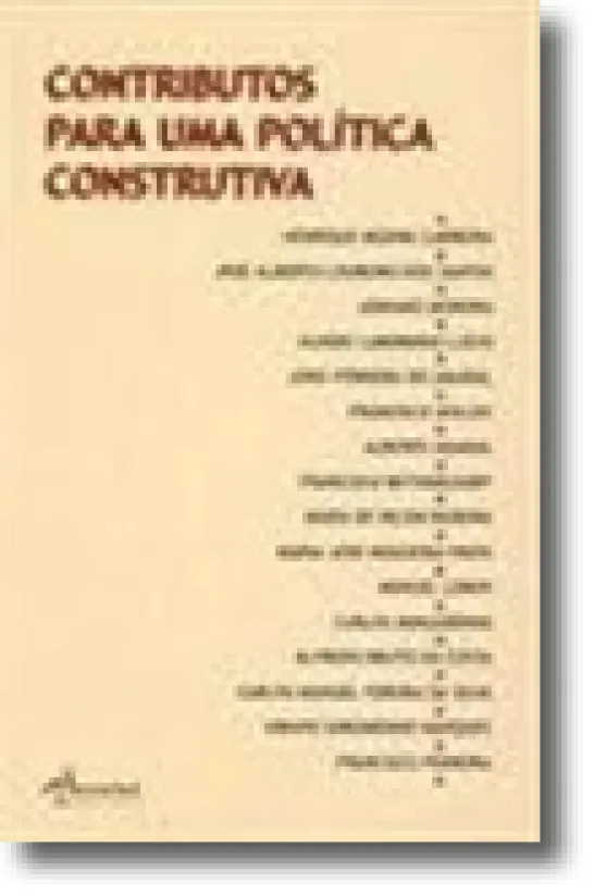 Contributos para uma Política Construtiva