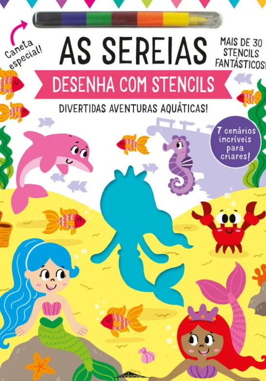 Desenha com Stencils - As Sereias