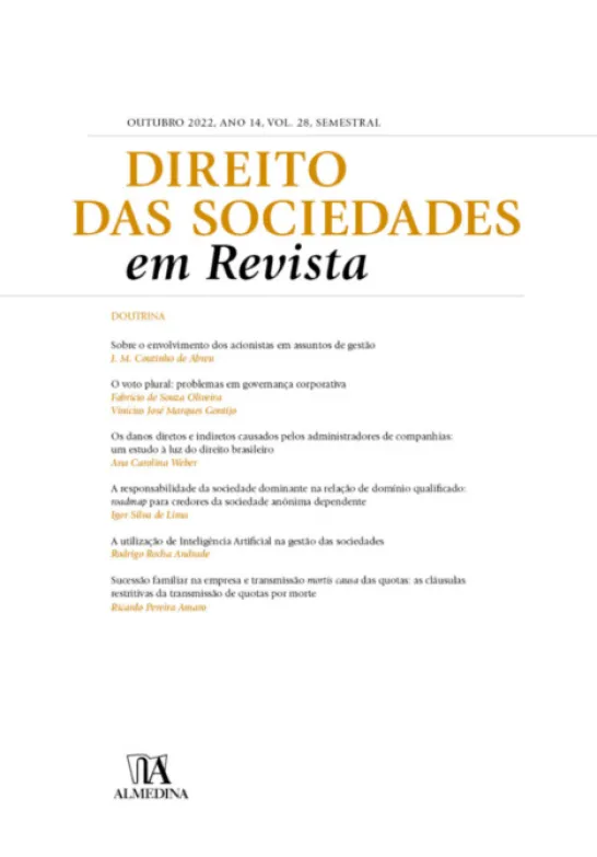 Direito das Sociedades em Revista - Vol. 28 - 2022