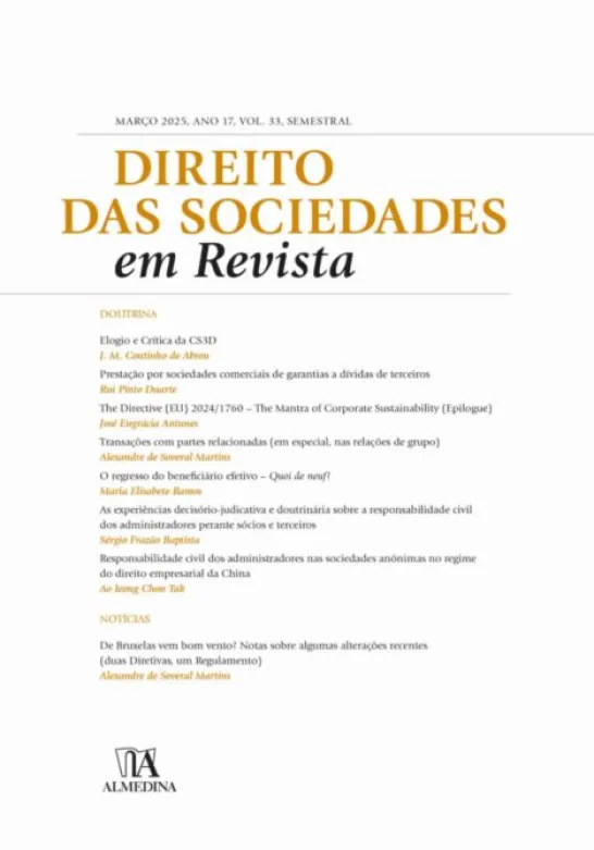 Direito das Sociedades em Revista N.º 33