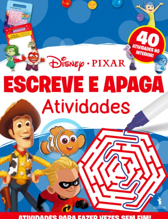 Escreve e Apaga - Atividades Disney Pixar