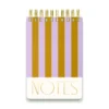 Large Chunky Notepad - Lilac + Ochre Stripes