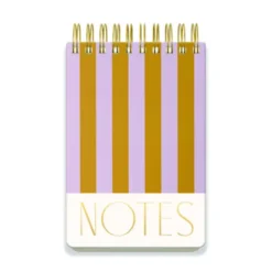 Large Chunky Notepad - Lilac + Ochre Stripes
