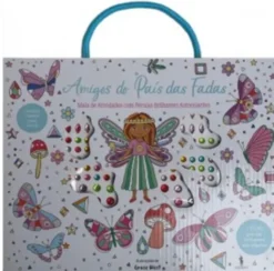 Mala de Atividades com Pérolas Brilhantes Autocolantes - Amigos do País das Fadas