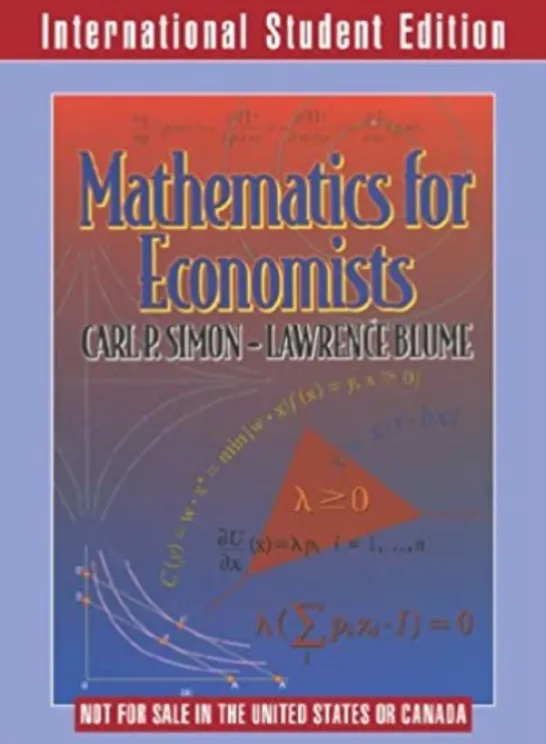 Mathematics for Economists