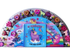 Os Unicórnios - Livro para Colorir com 20 Lápis + 20 Borrachas