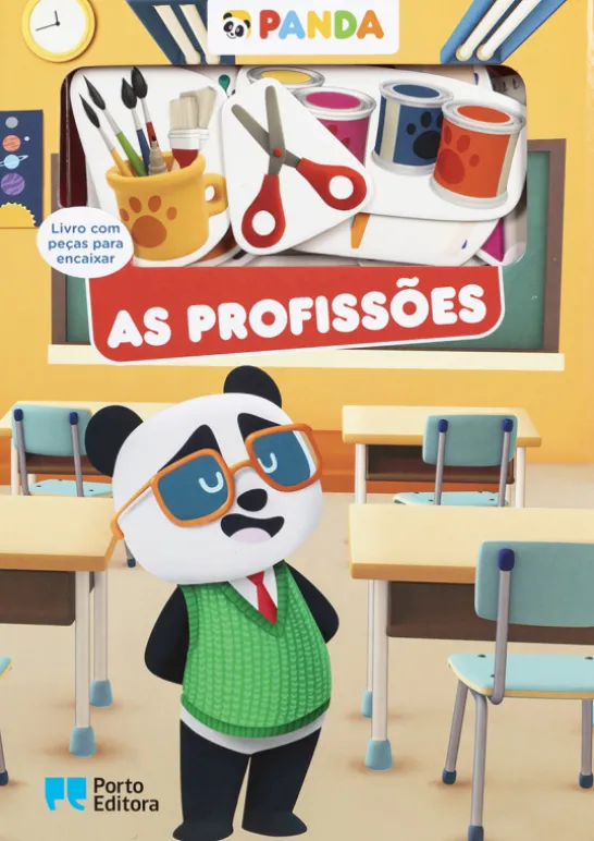 Panda - As Profissões - Livro com peças para encaixar
