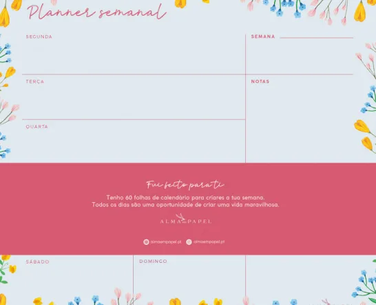 Planner semanal Prado