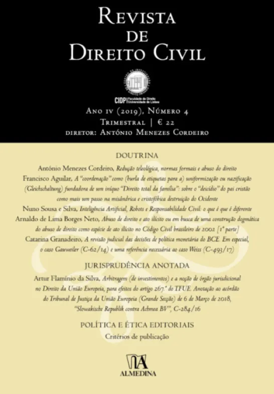 Revista de Direito Civil n.º 4 (2019)