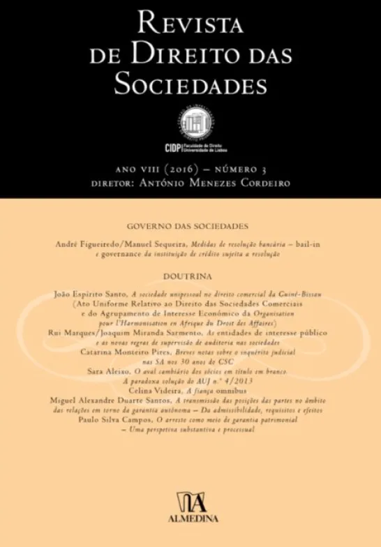 Revista de Direito das Sociedades, Ano VIII (2016) - Número 3
