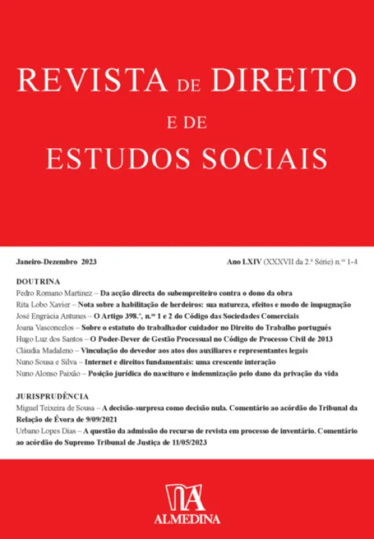 Revista de Direito e Estudos Sociais 1-4 (2023)