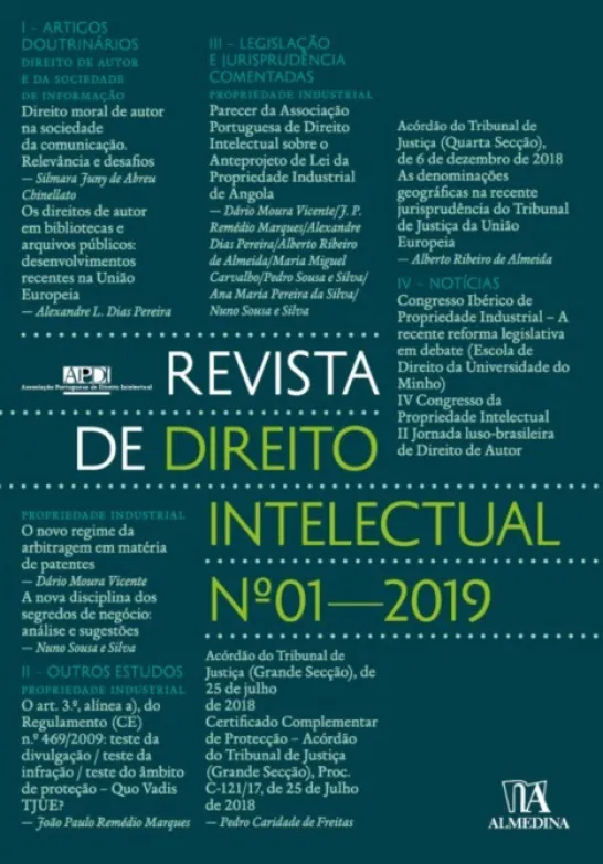 Revista de Direito Intelectual n.º 1 - 2019