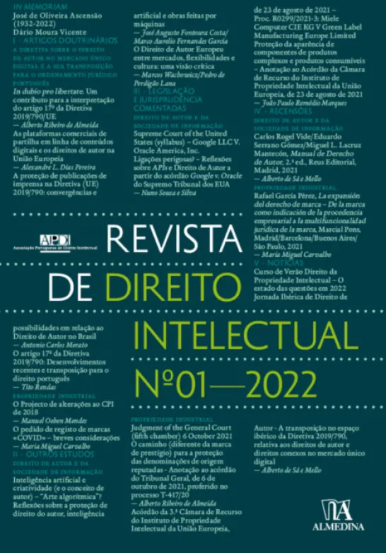 Revista de Direito Intelectual n.º 1 - 2022