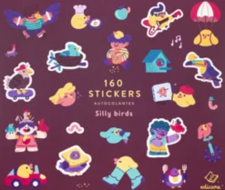 160 Stickers Silly Birds