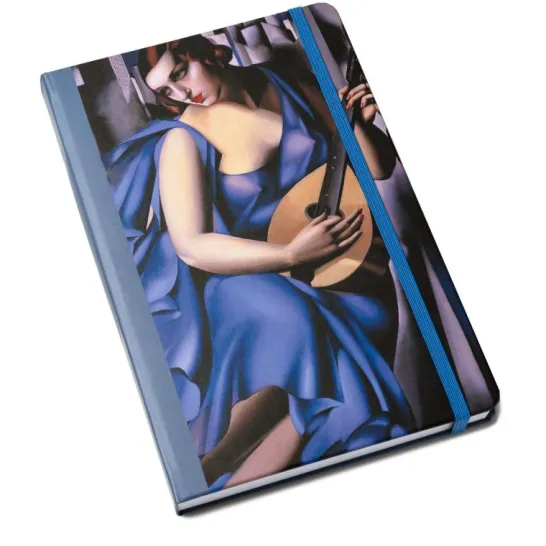 Tamara de Lempicka - Woman in Blue with a Guitar
