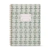 Tulip A5 Twin Wire Notebook - Green Lattice
