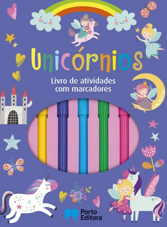 Unicórnios - Livro de Atividades com Marcadores